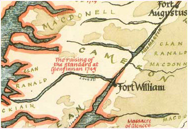 Cameron of Lochiel Map