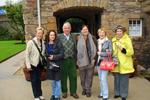 Outside MQS house in Jedburgh